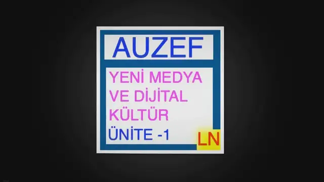 Video thumbnail for Yeni Medya ve Dijital Kültür Ünite -1 – Geleneksel Medyadan Yeni Medyaya Geçiş