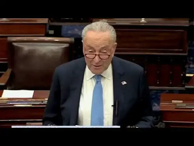 Video thumbnail for Schumer Has Mental Breakdown In Senate - His Mind Is Gone