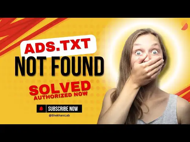 'Video thumbnail for How to Create and Authorize an AdSense Ads.txt File for Monetization'