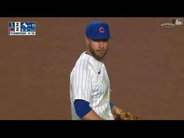 'Video thumbnail for Patrick Wisdom MAKES a LEAPING Catch to Snag a BUNT! | Chicago Cubs | 4/10/2023'