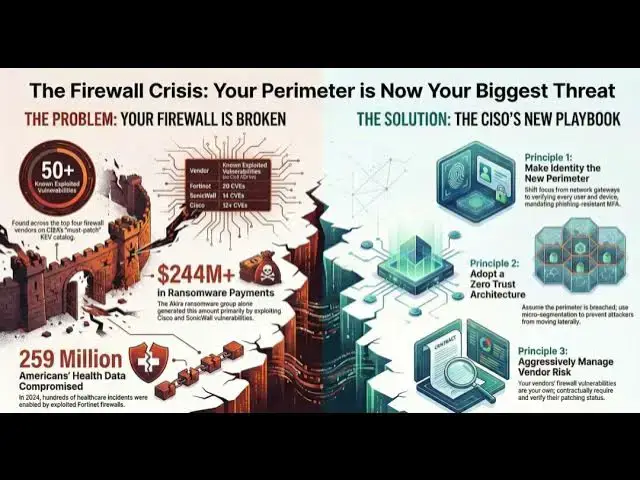 Video thumbnail for The Perimeter is Dead: How Vendor Insecurity Ignited a $500 Million Ransomware Crisis