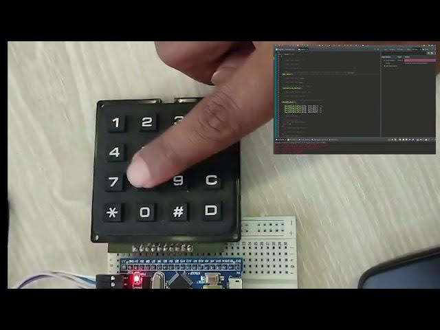 Video thumbnail for How to interface matrix keypad with STM32: Example Code Included