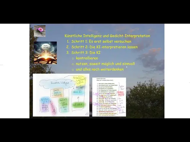 'Video thumbnail for Künstliche Intelligenz und Gedicht-Interpretation - in drei Stufen zum vollen Erfolg - mit Beispiel'