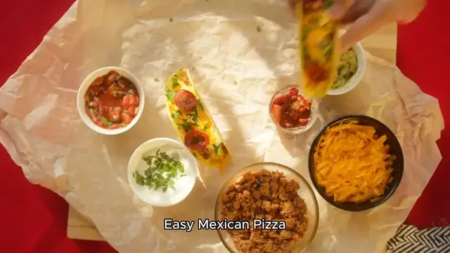 Video thumbnail for Mexican pizza recipe