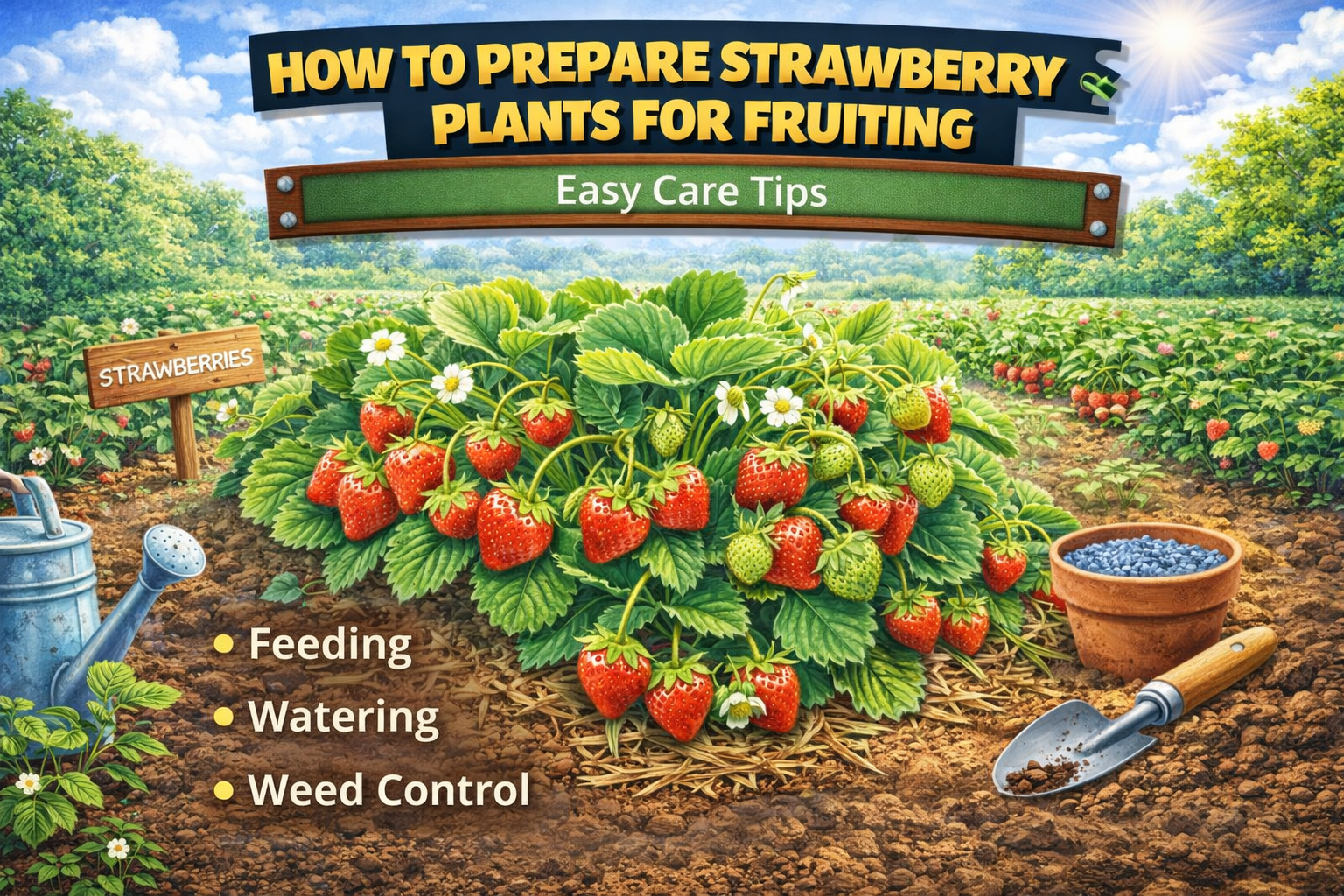 Video thumbnail for How to Prepare Strawberry Plants for Fruiting | Easy Care Tips