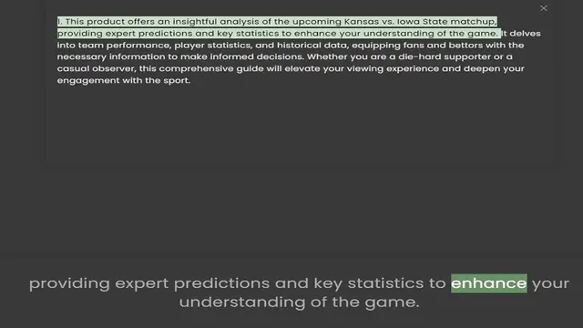 Video thumbnail for providing expert predictions and key statistics to enhance your understanding of the game. It delves into team performance, player statistics, and historical data, equipping fans and bettors with the necessary information to make informed