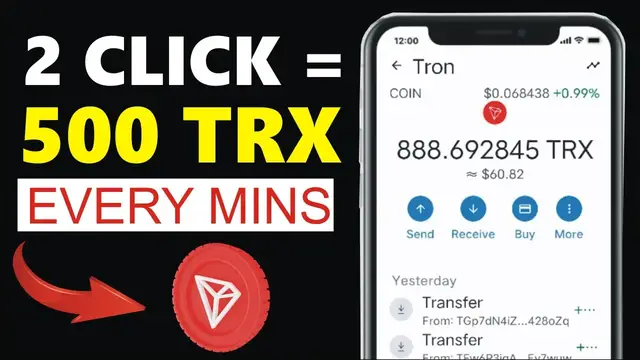 Video thumbnail for New TRX Mining Site Today - Earn 500 Tron With New TRX Mining Site (Today New TRX Mining Site)