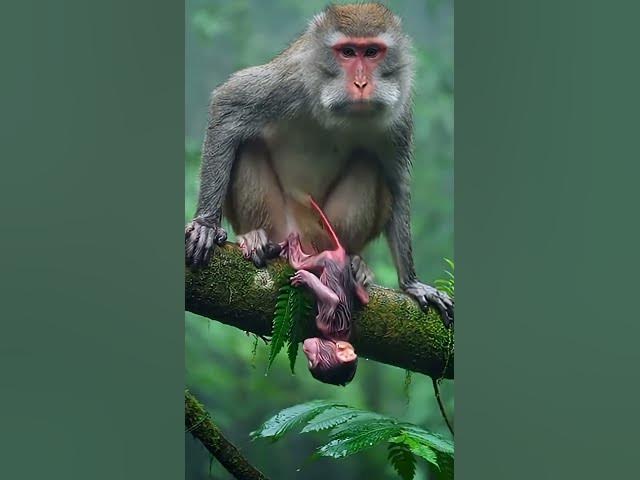 Video thumbnail for #wildliferescue  #naturedocumentary  #monkeybirth  #animaldrama #survivalstory