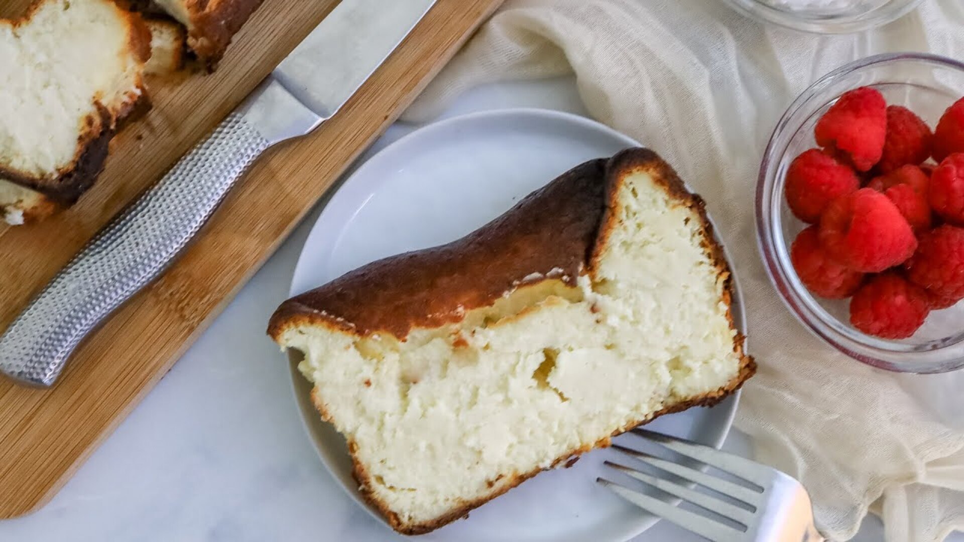 Video thumbnail for Richest Loaf Pan Basque Cheesecake