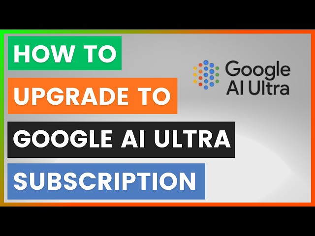 Video thumbnail for How To Upgrade To Google AI Ultra Subscription? [in 2026]