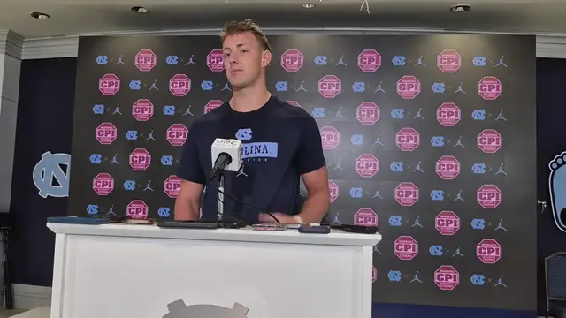 'Video thumbnail for #UNC QB Max Johnson talks about the long road back from injury, learning to walk and 5 surgeries'