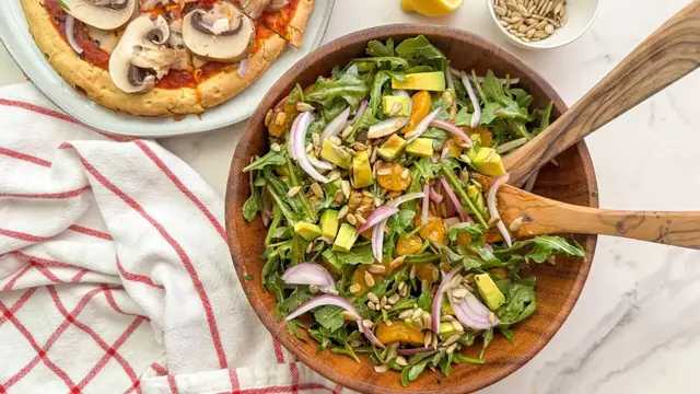 'Video thumbnail for The Arugula Salad Recipe That Pairs Perfectly With Pizza'