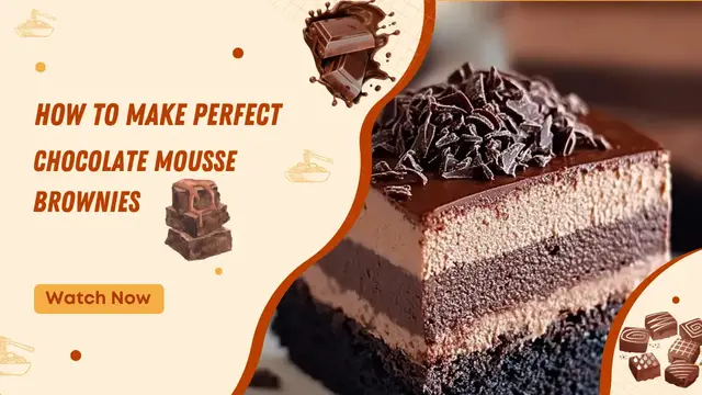 'Video thumbnail for Chocolate Mousse Brownies'