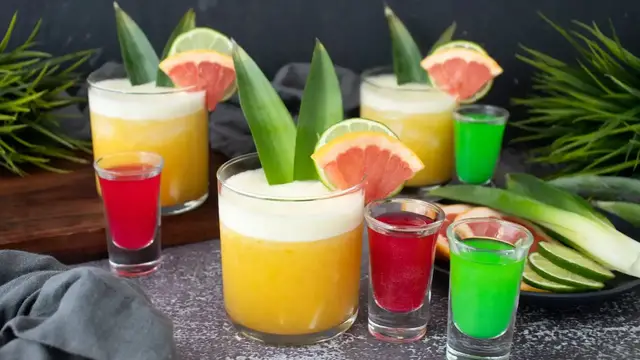 Video thumbnail for Yellow Brick Road: A Wicked Cocktail With Elphaba And Glinda Floaters Recipe