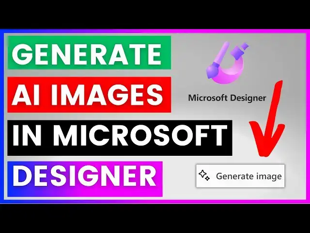 Video thumbnail for How To Generate AI Images For Free Using Microsoft Designer? [in 2024]