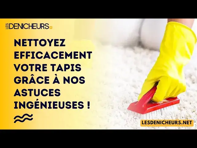 'Video thumbnail for Nettoyez efficacement votre tapis grâce à nos astuces ingénieuses !'