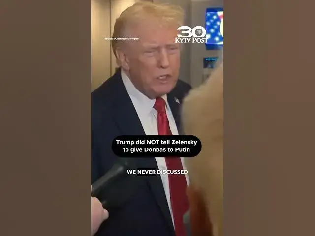 Video thumbnail for Did Trump force Ukraine to give up Donbas?