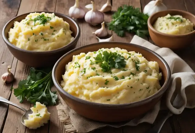 Video thumbnail for Garlic Mashed Potatoes Recipe