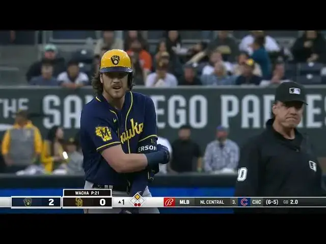 'Video thumbnail for Brian Anderson SMACKS a RBI Double! | Milwaukee Brewers | 4/14/2023'