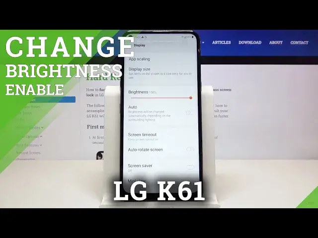 Video thumbnail for How to Enable Auto-brightness in LG K61 – Screen Brightness