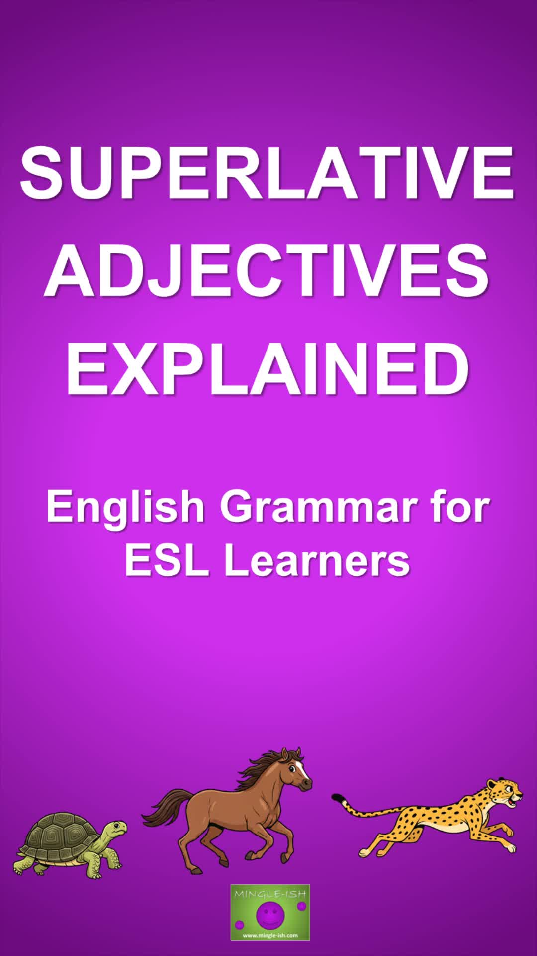 Video thumbnail for Superlative Adjectives Explained: English Grammar for ESL Learners