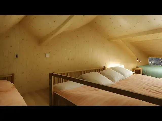 'Video thumbnail for In the big bed room on a snowstorm night, accompanied by the whistling wind and snow, relax and f'