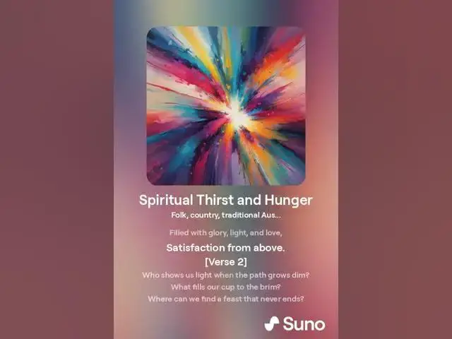 Video thumbnail for Spiritual Thirst and Hunger