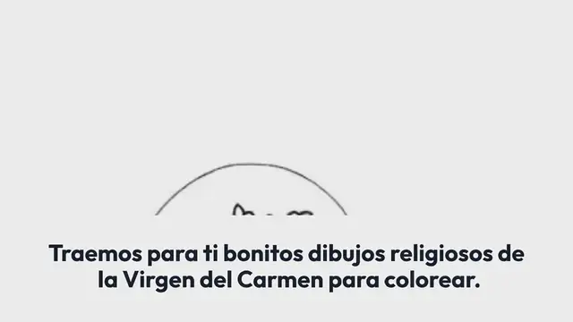 Video thumbnail for Virgen del Carmen para colorear