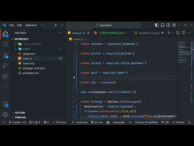 Video thumbnail for Build a Node.js Express Project to Export SVG to PNG Image & PDF Using Inkscape Library in Browser
