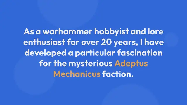 Video thumbnail for The Adeptus Mechanicus