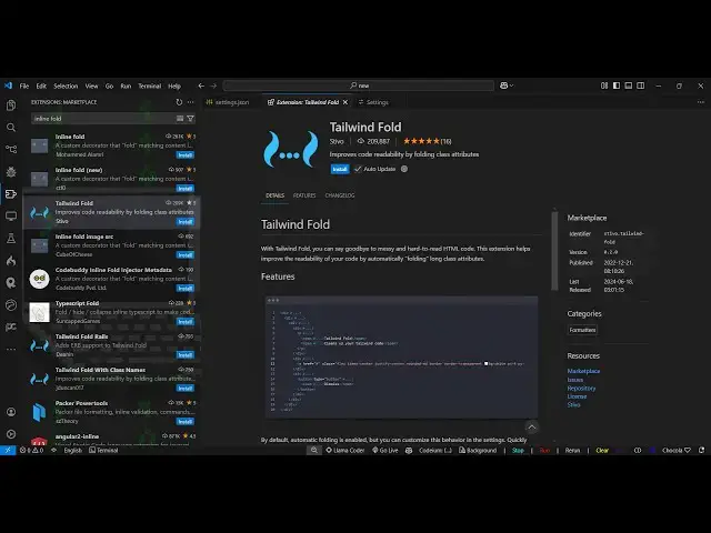 Video thumbnail for VSCode TailwindCSS Fold Extension to Hide Messy HTML & Classes to Improve Readability of Source Code
