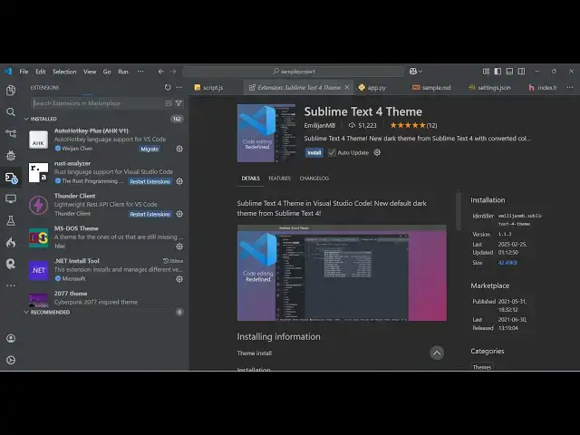 Video thumbnail for VS Code Tutorial to Integrate Sublime Text IDE Dark and Light Theme Video For Beginners
