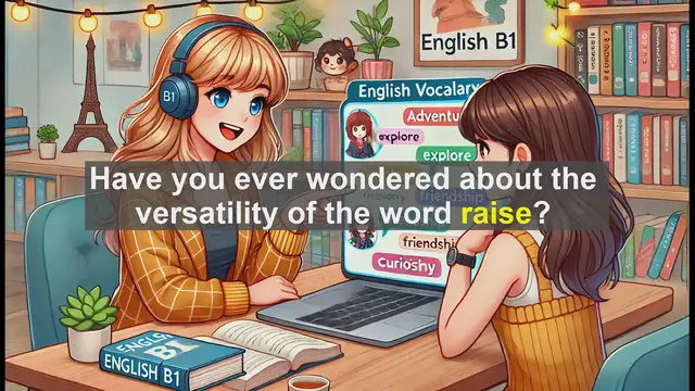 Video thumbnail for 2500 Must Know CEFR B1 Vocabulary - Understanding the Word 'Raise': Meanings, Uses, and Common Errors