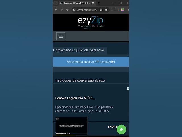 Video thumbnail for 📦 Converta ZIP Para MP4 No Seu Navegador | Sem Necessidade De Instalar Nenhum Software