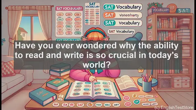 Video thumbnail for 5000 Must Know SAT Vocabulary - What is Literacy? Understanding Its Importance in Today's World