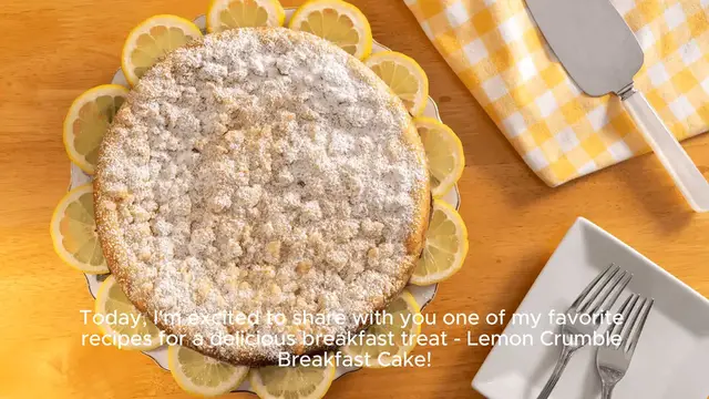 Video thumbnail for Lemon Crumble Breakfast Cake