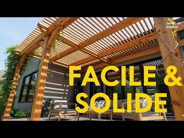 Video thumbnail for DIY : Comment Construire sa Pergola en Bois Facilement ?