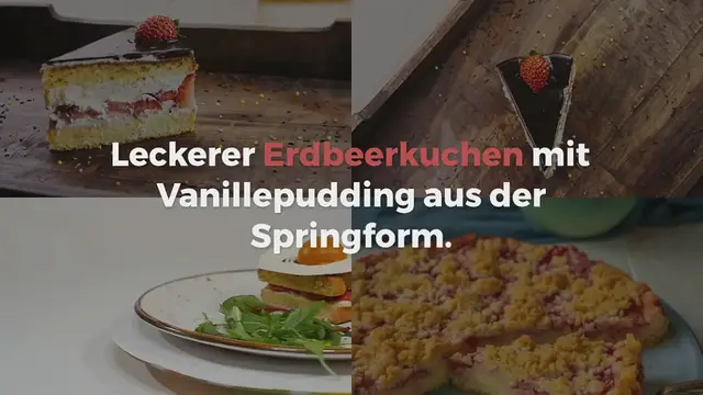 Video thumbnail for Erdbeer Pudding Streuselkuchen – Erdbeerkuchen mit cremigem Vanillepudding