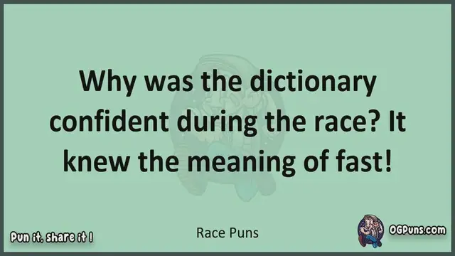 Video thumbnail for Race - Jokes, Puns, Wordplays, and Laughter