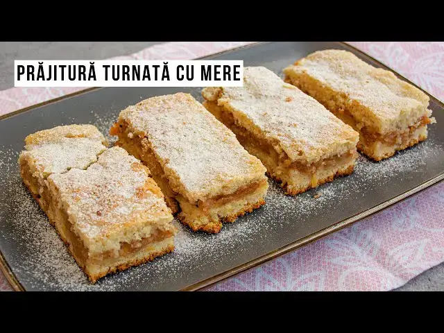 Video thumbnail for Prăjitură turnată cu mere rase și aluat fraged. Cea mai ușoară rețetă de post | Bucate Aromate