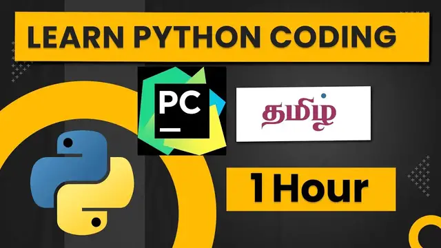 Video thumbnail for Learn Python Coding in Tamil: A Step-by-Step Guide for Success