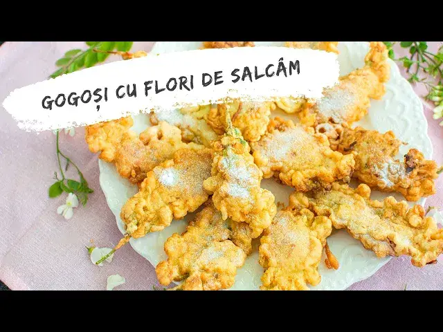 Video thumbnail for Gogoși cu flori de salcâm. Flori de salcâm în aluat de clătite | Bucate Aromate