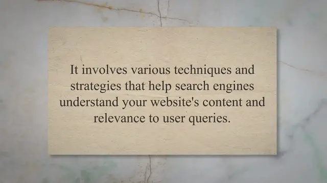 'Video thumbnail for The Ultimate Guide to Boosting Your Website's Ranking with Best SEO Settings: Understanding, Keyword Research, On-Page and Off-Page Strategies'