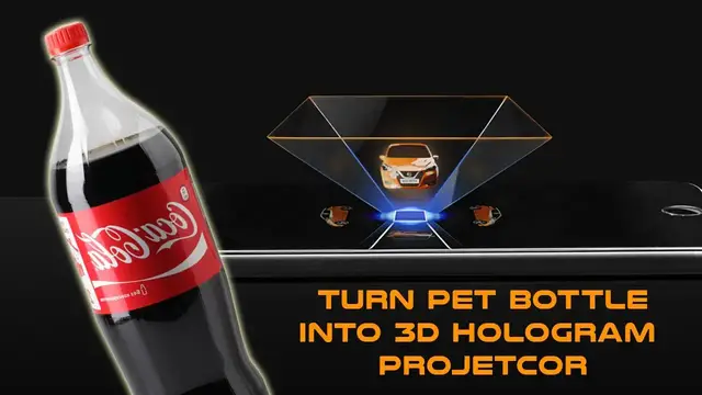 Video thumbnail for DIY 3D Hologram Projector with Coke PET Bottle | Turn your Smartphone into a 3D Hologram | Tubelife