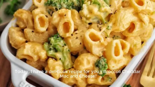 Video thumbnail for Broccoli Cheddar Mac and Cheese Recipe