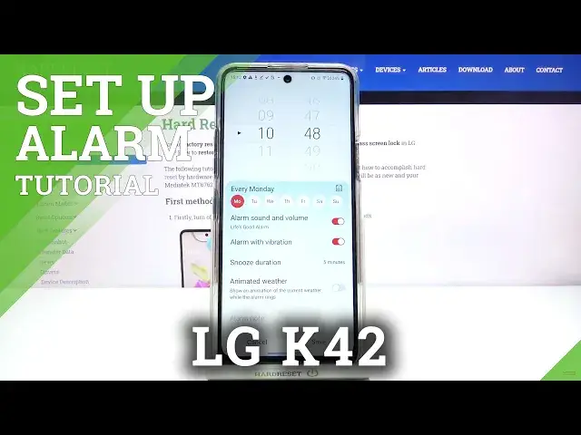 Video thumbnail for LG K42 and Alarm Clock - Alarm Clock Settings