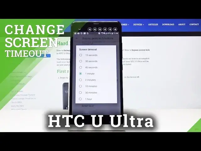 'Video thumbnail for How to Set Screen Timeout in HTC U Ultra – Customize Blackout Time'