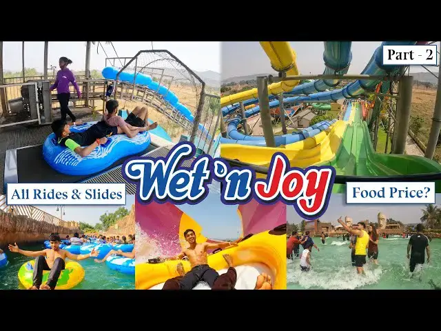 Video thumbnail for Wet N Joy Water Park (Lonavala) All Rides & Slides | India's Biggest Wave Pool - (Part - 2)
