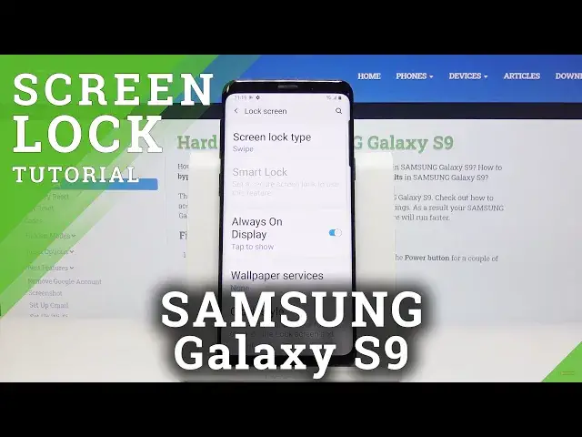 'Video thumbnail for How to Change Lock Method in SAMSUNG Galaxy S9 – Lock Screen Settings'