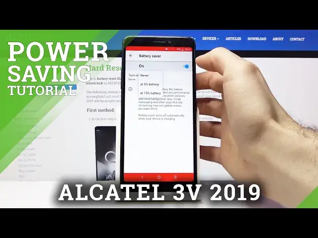 Video thumbnail for How to Turn On / Off Power Saving Mode in ALCATEL 3V 2019 – Save Battery